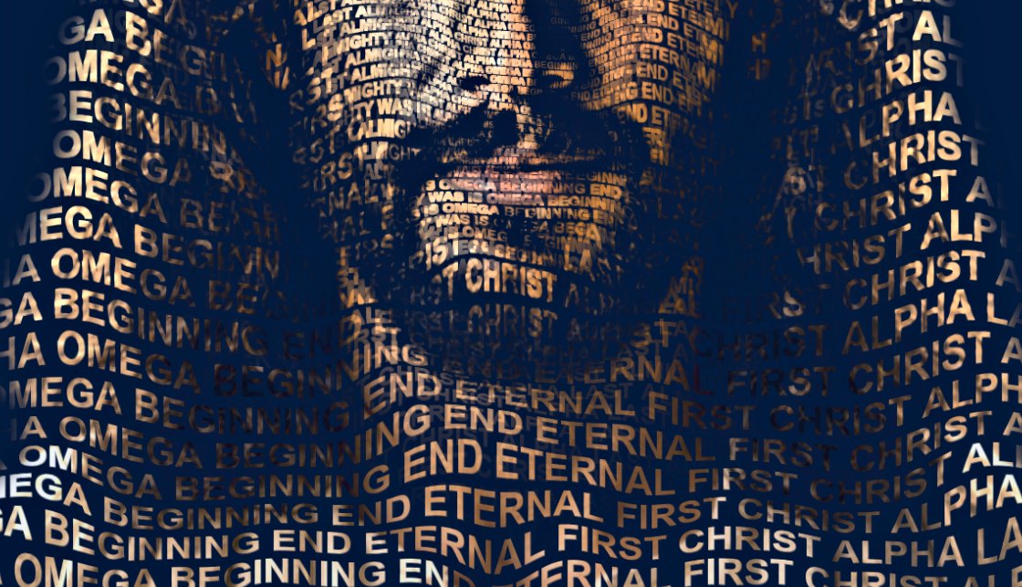 Close-up of the words