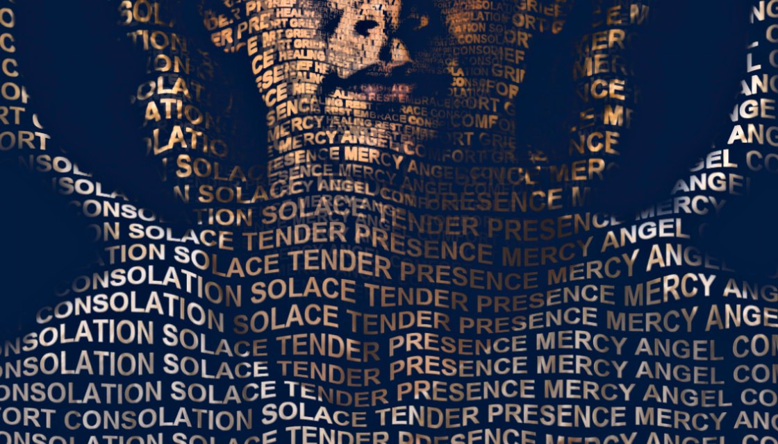Close-up of the words