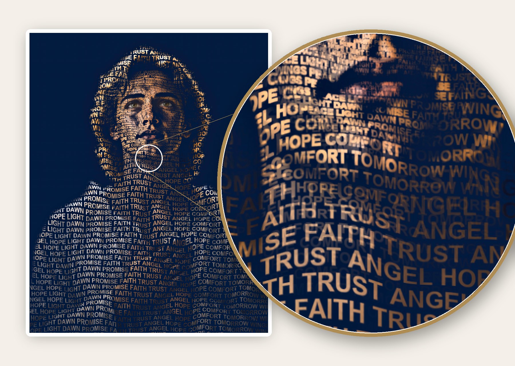Detail &mdash; made of real words
