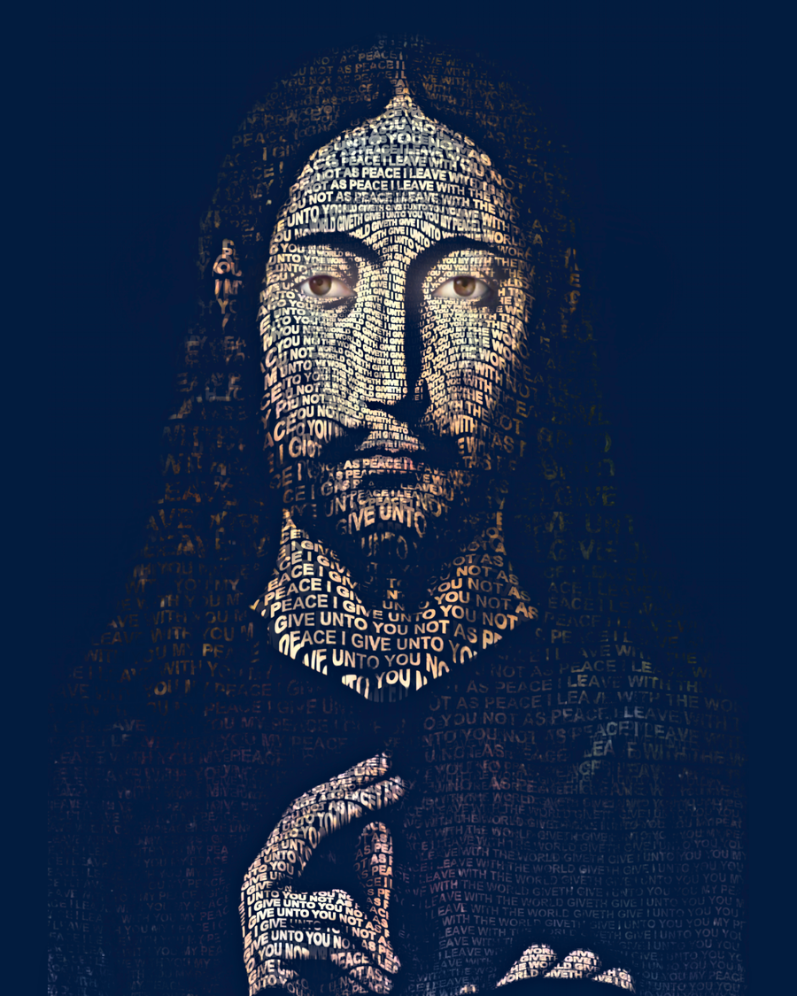 Christ Giving His Blessing — sacred word portrait