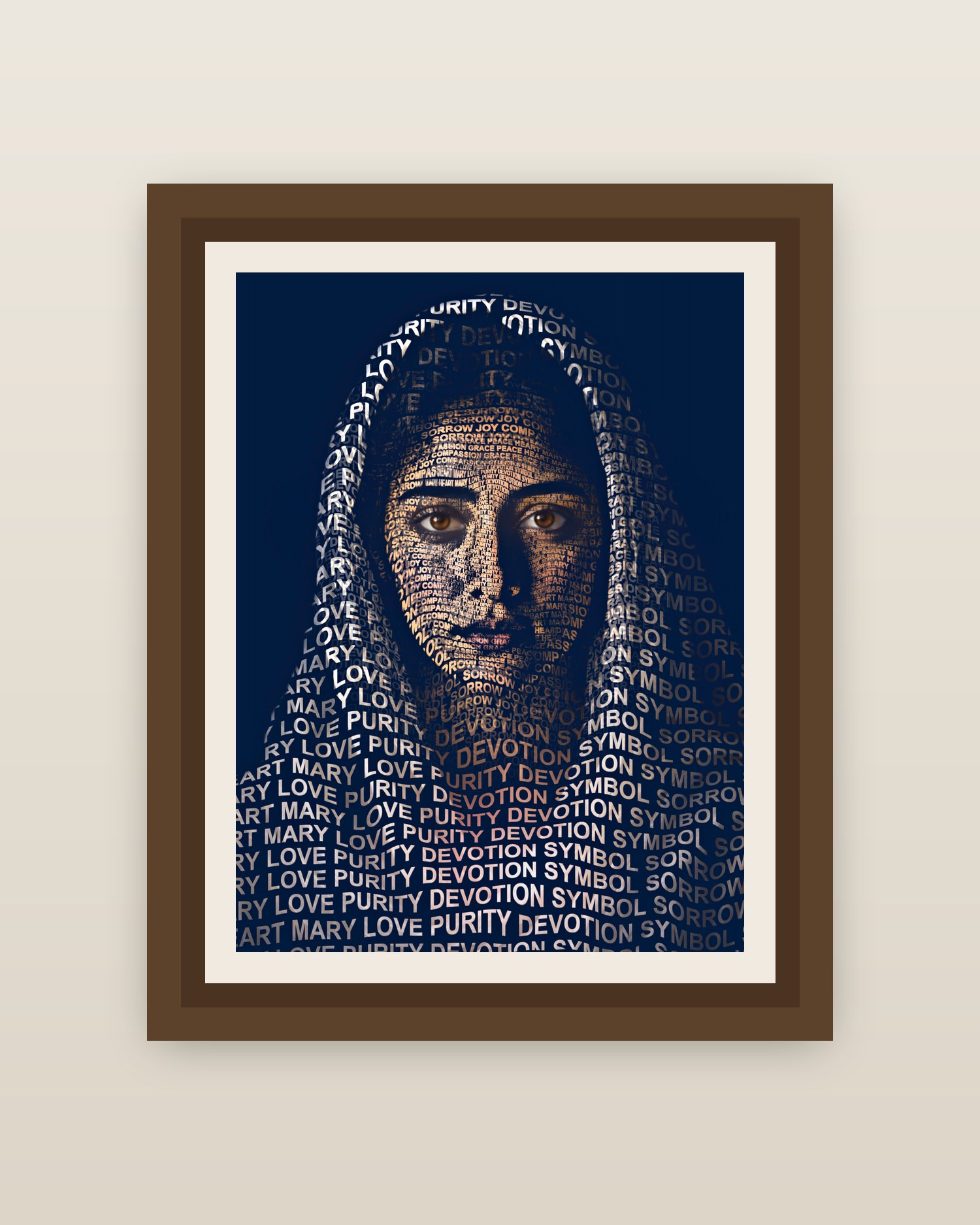 Framed on a wall