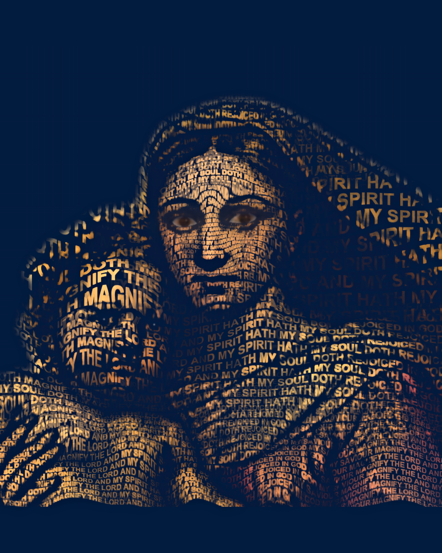 Madonna and Child &mdash; sacred word portrait