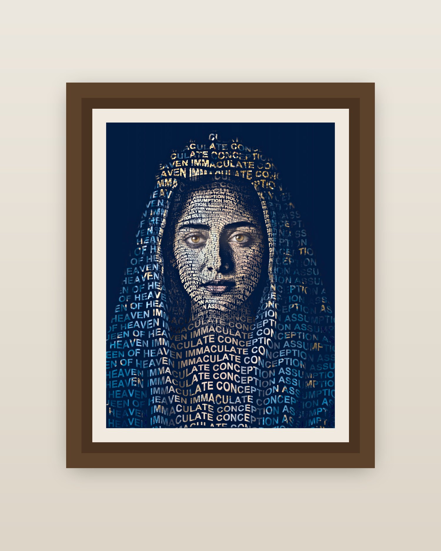 Framed on a wall