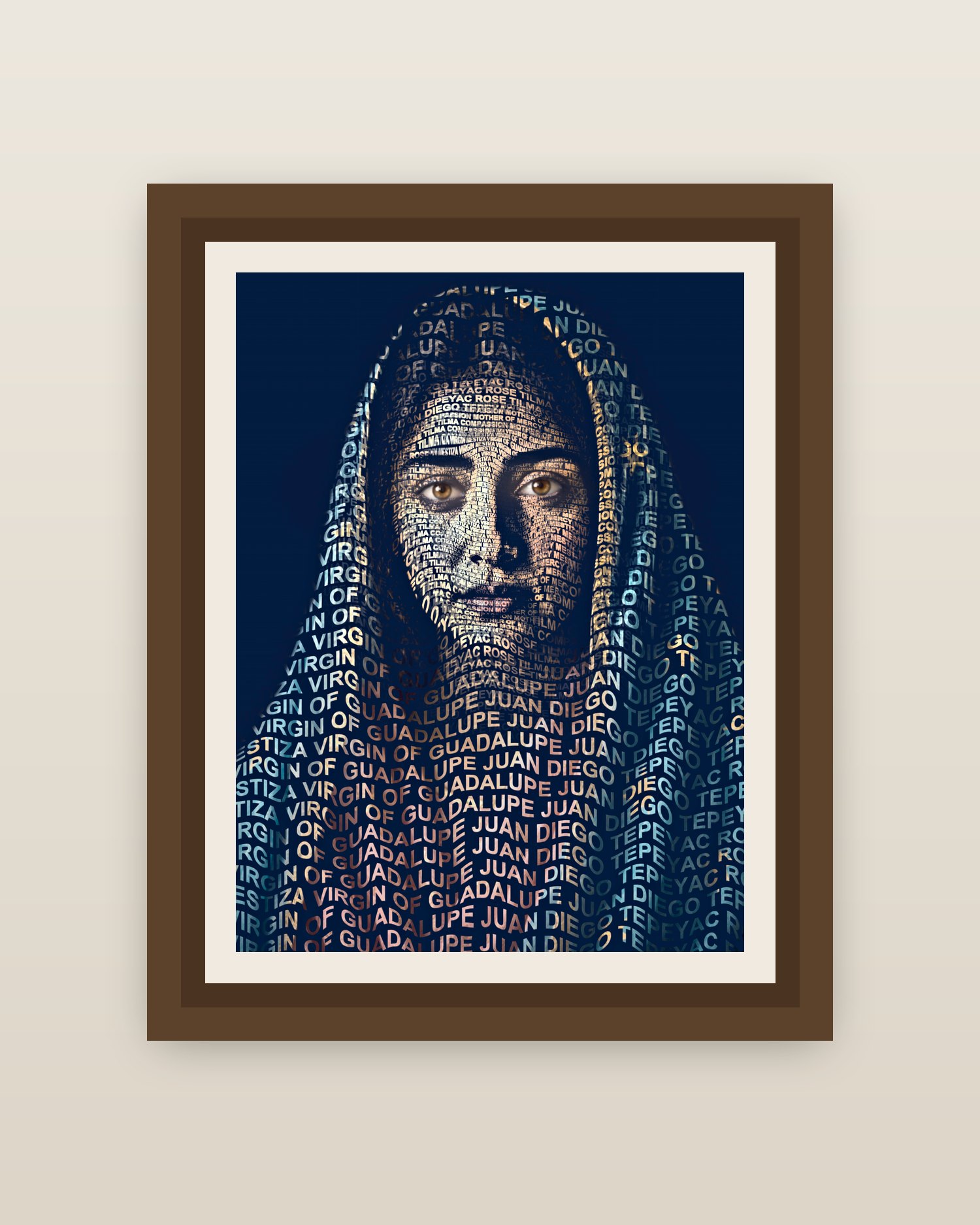 Framed on a wall