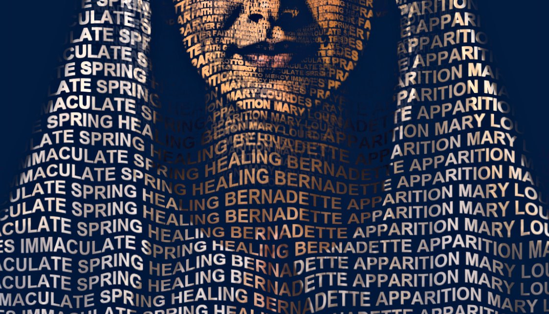 Close-up of the words
