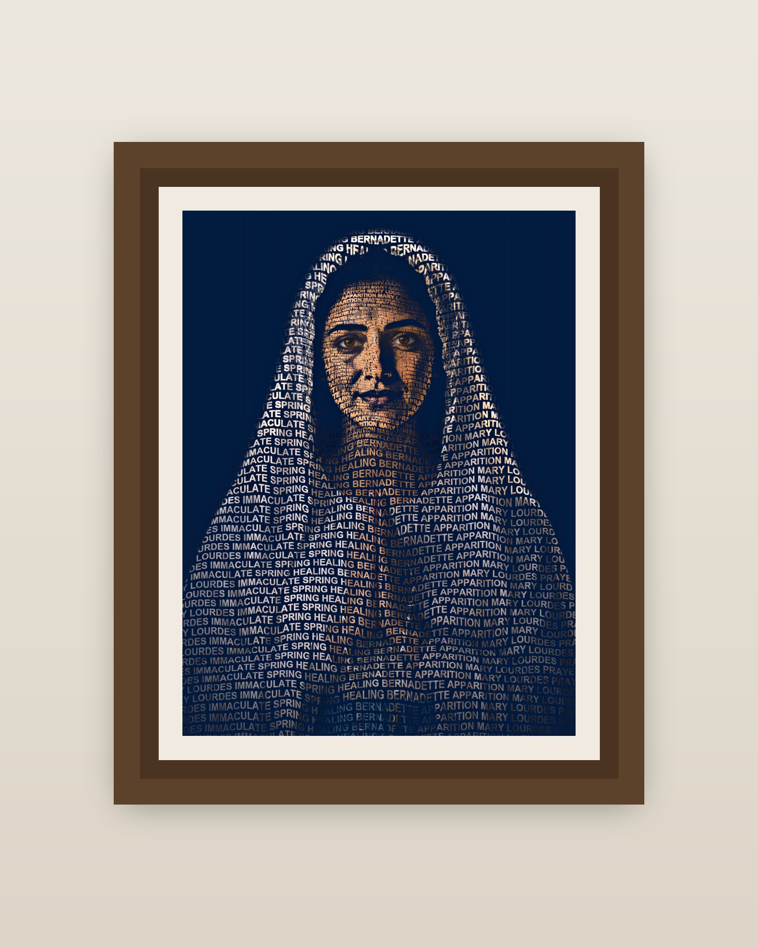 Framed on a wall