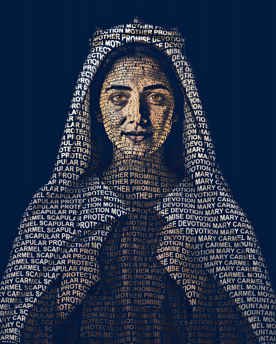 Our Lady of Mount Carmel &mdash; sacred word portrait