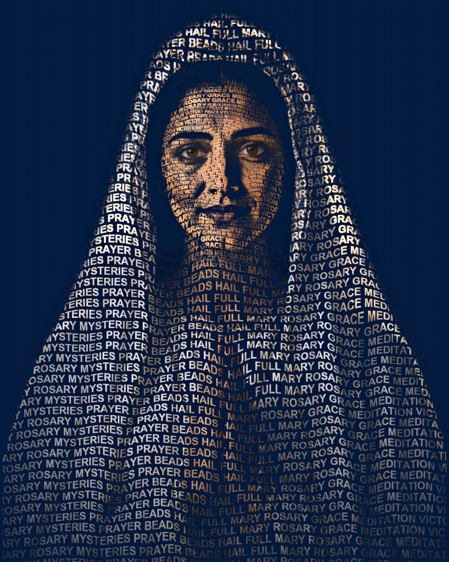Our Lady of the Rosary &mdash; sacred word portrait
