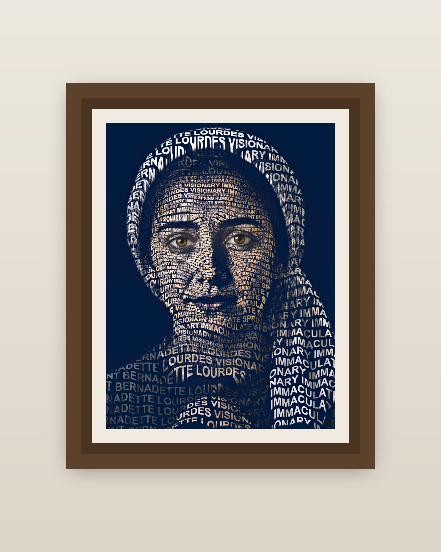 Framed on a wall