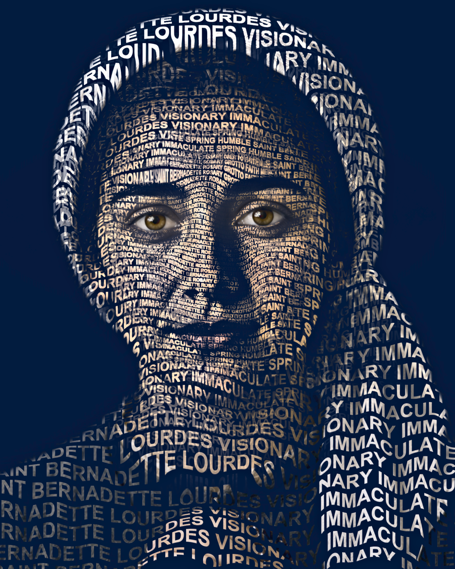 St. Bernadette — sacred word portrait