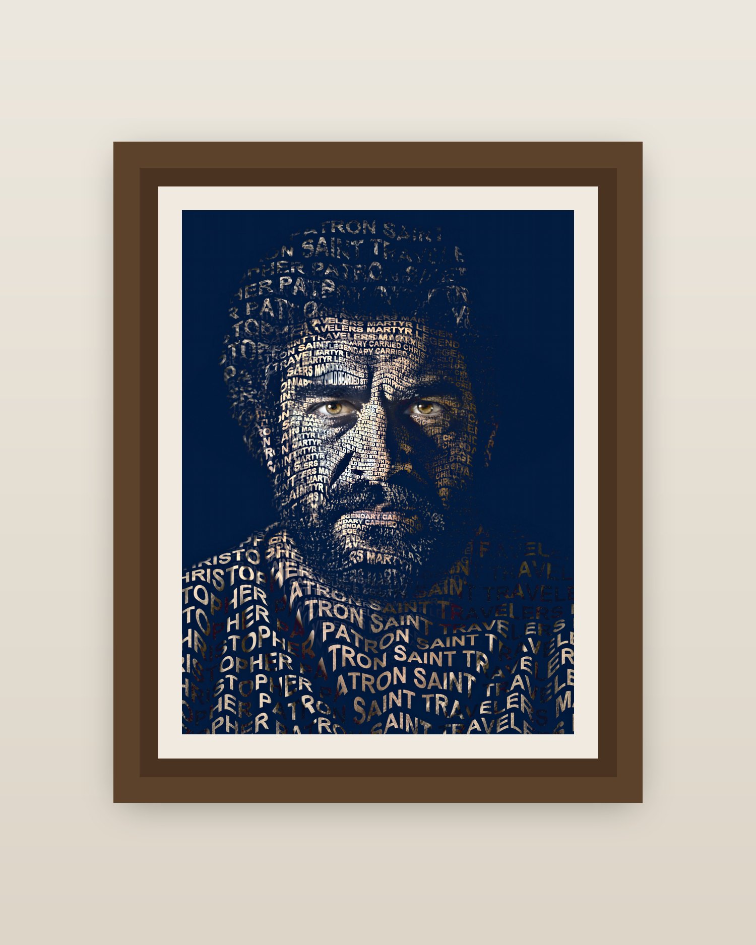 Framed on a wall