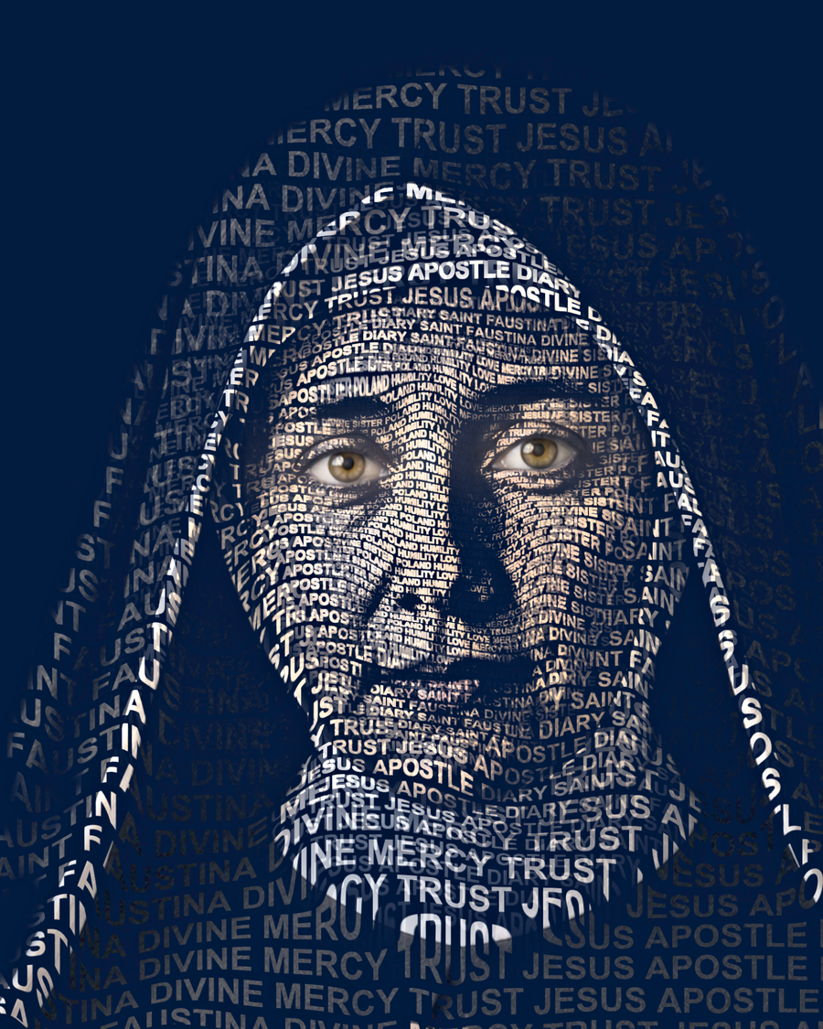 St. Faustina &mdash; sacred word portrait