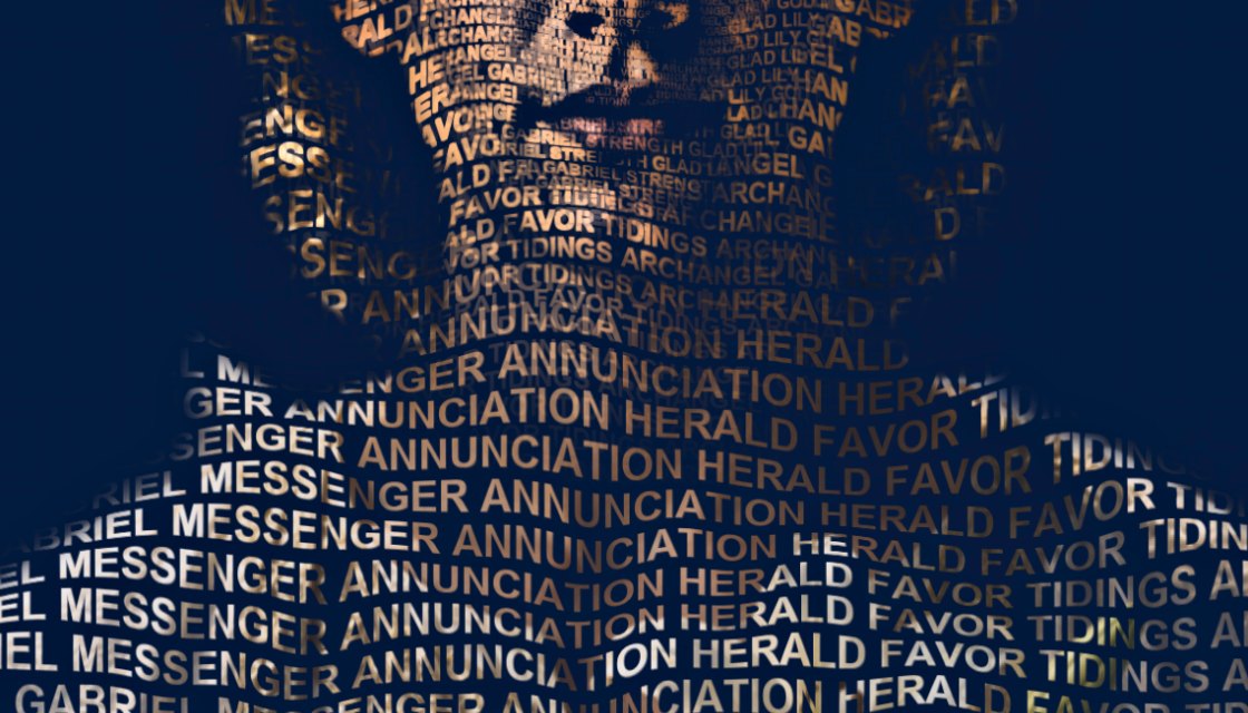 Close-up of the words