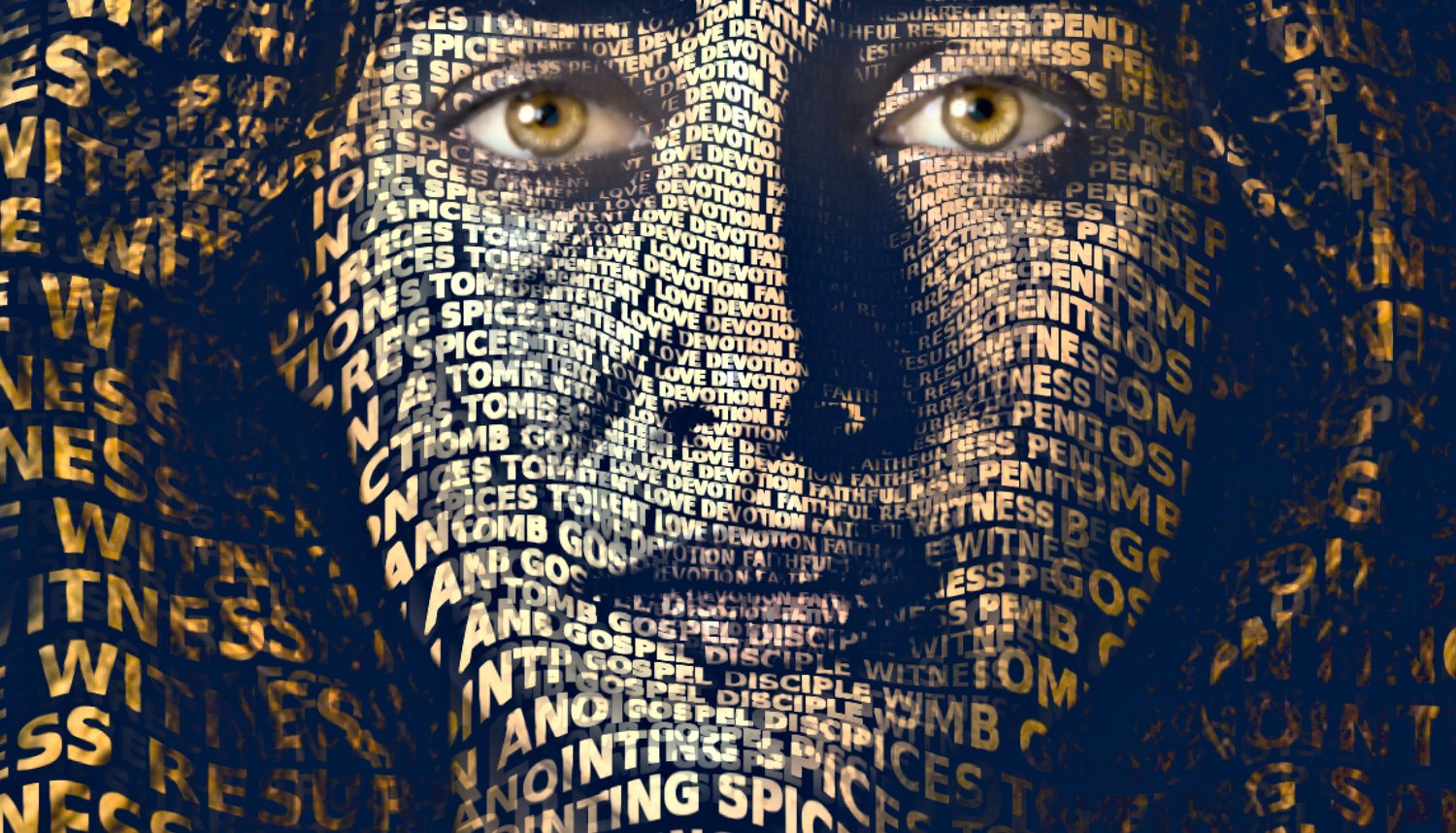 Close-up of the words