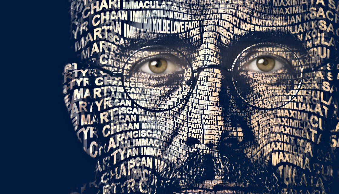 Close-up of the words