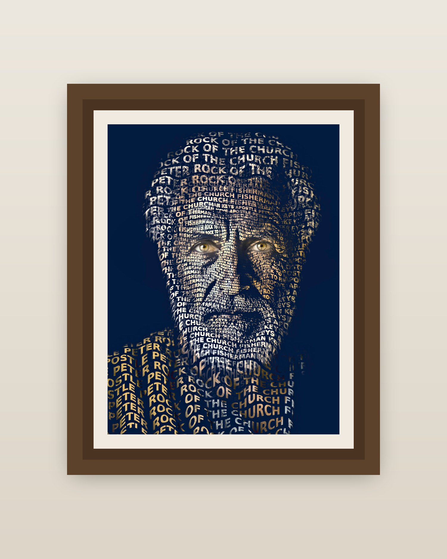 Framed on a wall