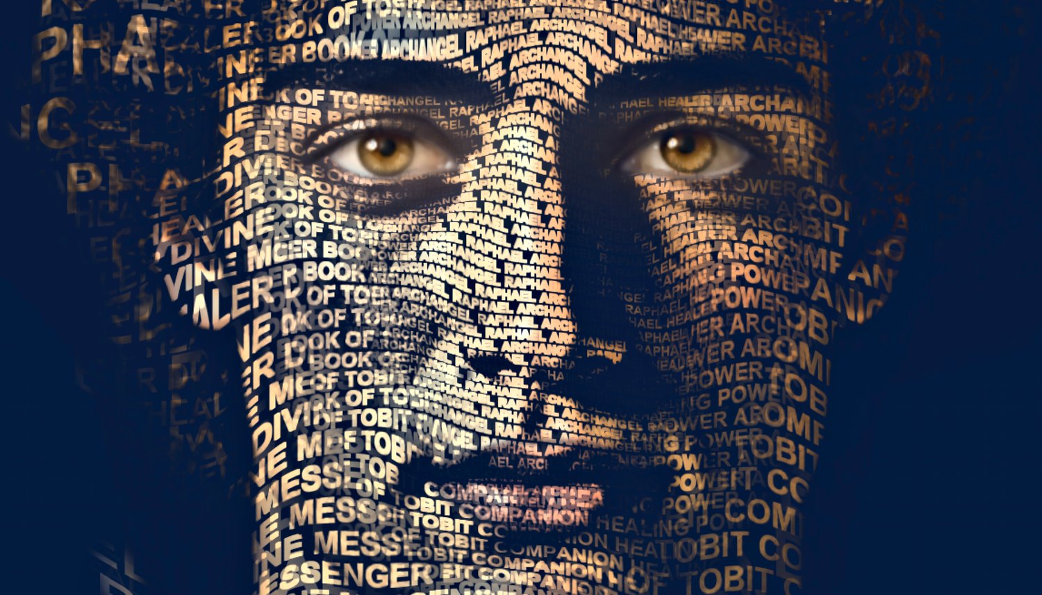 Close-up of the words